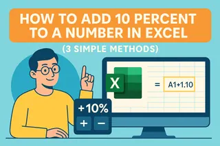 Como Adicionar 10% a um Número no Excel