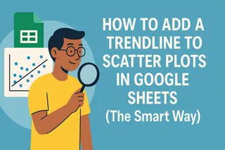 Como Adicionar uma Linha de Tendência a um Gráfico de Dispersão no Google Sheets (O Jeito Inteligente)
