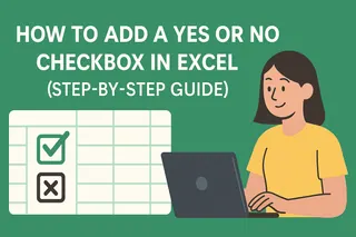 How to Add a Yes or No Checkbox in Excel (Step-by-Step Guide) How to Add a Yes or No Checkbox in Excel (Step-by-Step Guide)