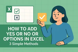 How to Add Yes or No Options in Excel (3 Simple Methods)