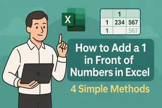 How to Add a 1 in Front of Numbers in Excel: 4 Simple Methods