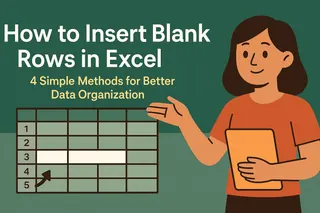 Como Inserir Linhas em Branco no Excel: 4 Métodos Simples para Melhor Organização de Dados