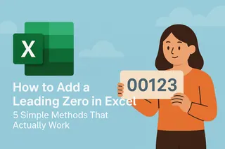 How to Add a Leading Zero in Excel: 5 Simple Methods That Actually Work