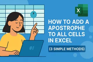 Como Adicionar um Apóstrofo a Todas as Células no Excel (3 Métodos Simples)