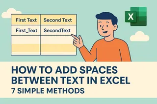 How to Add Spaces Between Text in Excel: 7 Simple Methods