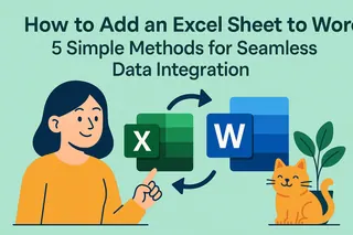 Como Adicionar uma Planilha do Excel ao Word: 5 Métodos Simples para Integração de Dados Sem Esforço