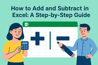 Como Somar e Subtrair no Excel: Um Guia Passo a Passo