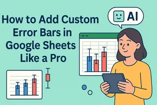 Como Adicionar Barras de Erro Personalizadas no Google Sheets Como um Profissional