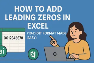 Como Adicionar Zeros à Esquerda no Excel (Formato de 10 Dígitos Facilitado)