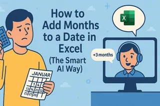 Como Adicionar Meses a uma Data no Excel (O Jeito Inteligente com IA)