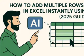 How to Add Multiple Rows in Excel Instantly Using AI (2025 Guide) How to Add Multiple Rows in Excel Instantly Using AI (2025 Guide)