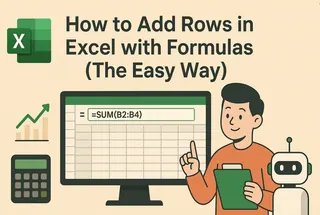 How to Add Rows in Excel with Formulas (The Easy Way)