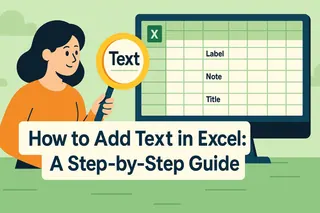 How to Add Text in Excel: A Step-by-Step Guide