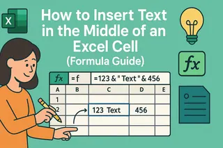 Como Inserir Texto no Meio de uma Célula do Excel (Guia de Fórmulas)