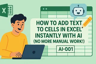 How to Add Text to Cells in Excel Instantly with AI (No More Manual Work!)