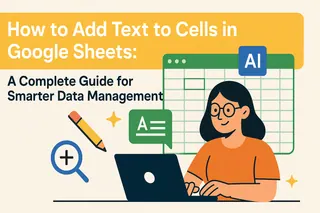Como Adicionar Texto a Células no Google Sheets: Guia Completo para Gerenciamento Inteligente de Dados