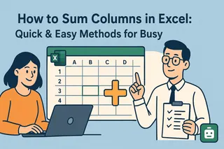How to Sum Columns in Excel: Quick & Easy Methods for Busy Professionals
