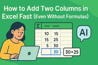 Como Adicionar Duas Colunas no Excel Rapidamente (Mesmo Sem Fórmulas)