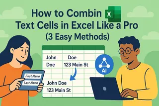 Como Combinar Células de Texto no Excel Como um Profissional (3 Métodos Fáceis)