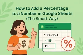Como Adicionar uma Porcentagem a um Número no Google Sheets (O Jeito Inteligente)