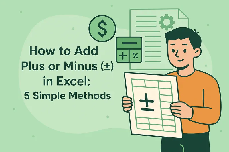 How to Add Plus or Minus (±) in Excel: 5 Simple Methods - Excelmatic