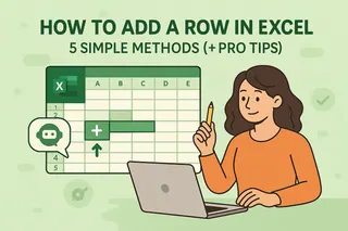 How to Add a Row in Excel: 5 Simple Methods (+ Pro Tips)