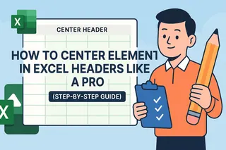 How to Center Elements in Excel Headers Like a Pro (Step-by-Step Guide)
