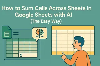 Como Somar Células em Várias Planilhas no Google Sheets com IA (O Jeito Fácil)