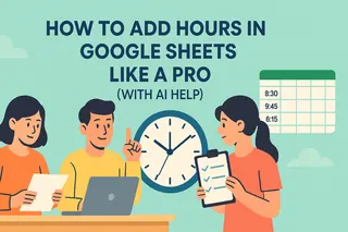 Como Adicionar Horas no Google Sheets Como um Profissional (Com Ajuda de IA)