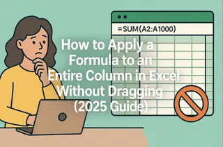 Como Aplicar uma Fórmula a uma Coluna Inteira no Excel Sem Arrastar (Guia 2025)