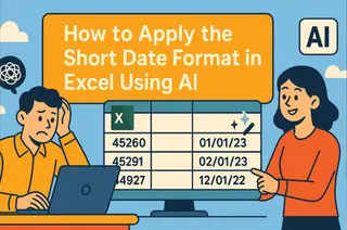How to Apply the Short Date Format in Excel Using AI