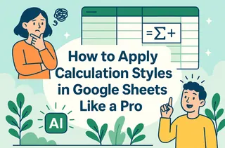 Como Aplicar Estilos de Cálculo no Google Sheets Como um Profissional