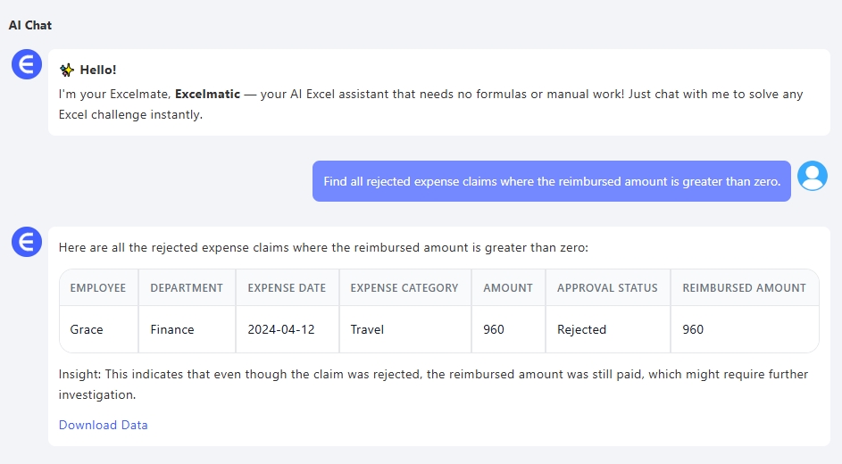 Excelmatic