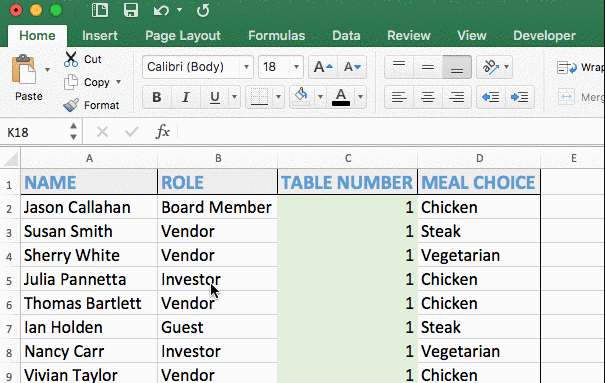 Application des étapes de mise en forme pendant l'enregistrement d'une macro 2