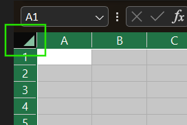 Resaltar hoja de cálculo completa en Excel 5