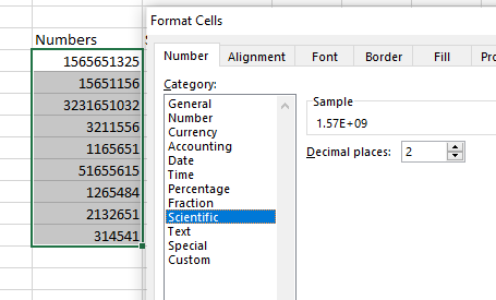 Navigating to scientific data type. 9