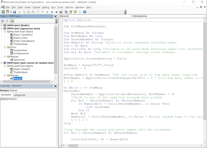 La ventana del Editor de Visual Basic de Excel 1