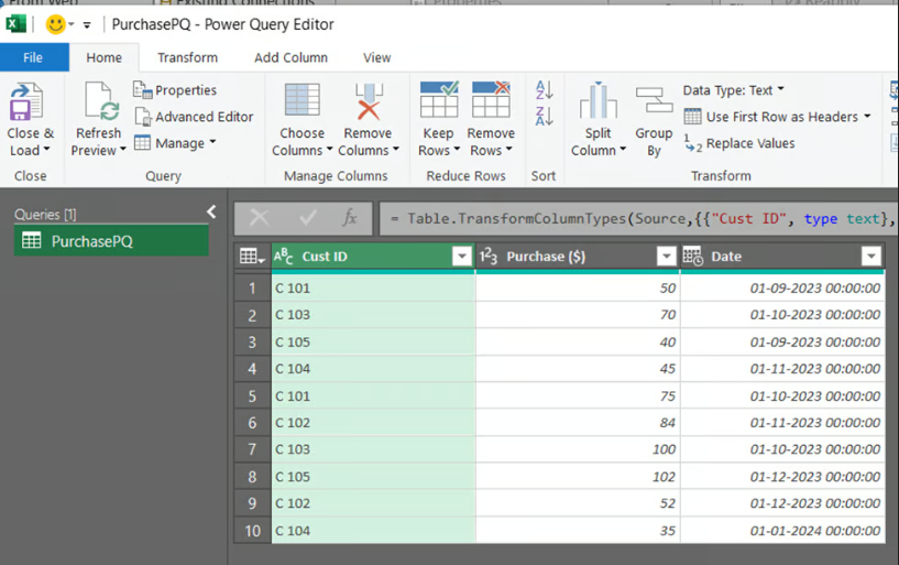 Opening the Power Query Editor in Excel data model 17