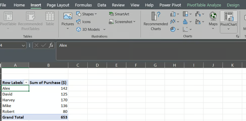 PivotTable summary inside an Excel Data Model 32