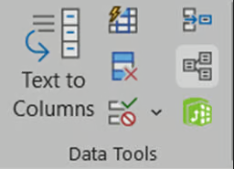 Data Tools tab in Excel data model 5