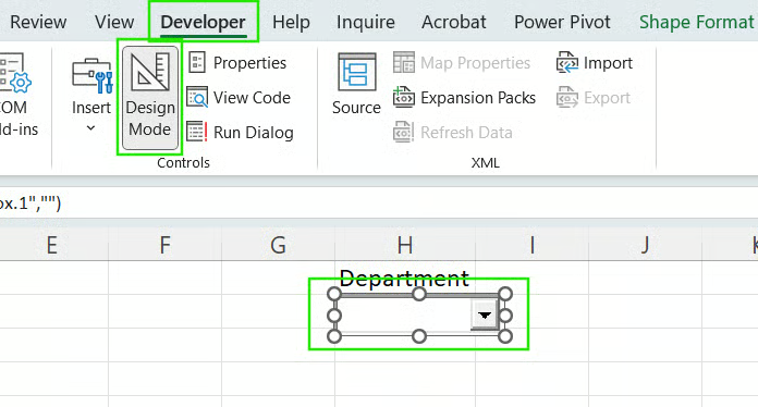 如何在 Excel 中移除組合方塊和 ActiveX 控制項 13