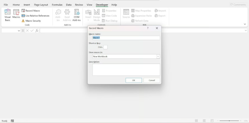 Configure macro settings 4