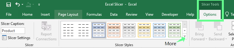 Style your slicer appearance in Excel 6