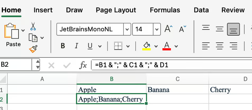 manually adding in delimiters 3