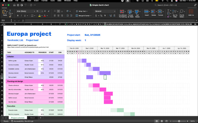 How to Make a Gantt Chart in Excel Template 11