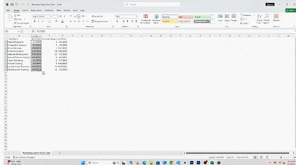 How to Make a Gantt Chart in Excel 12