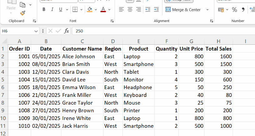 Using the drag-and-drop with Shift key to move a column in Excel. 1