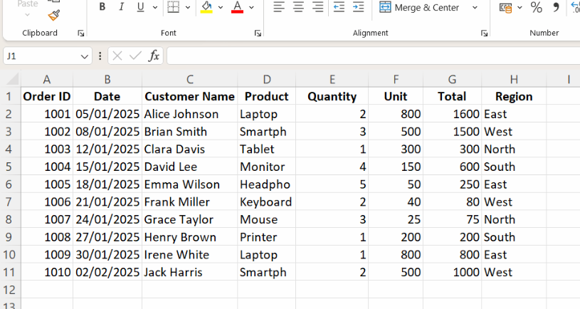 Using keyboard shortcuts to move a column in Excel. 3