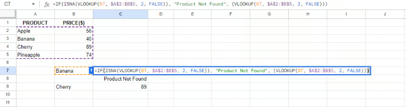 error handling using IF and ISNA formula 10