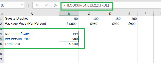 hlookup function 3